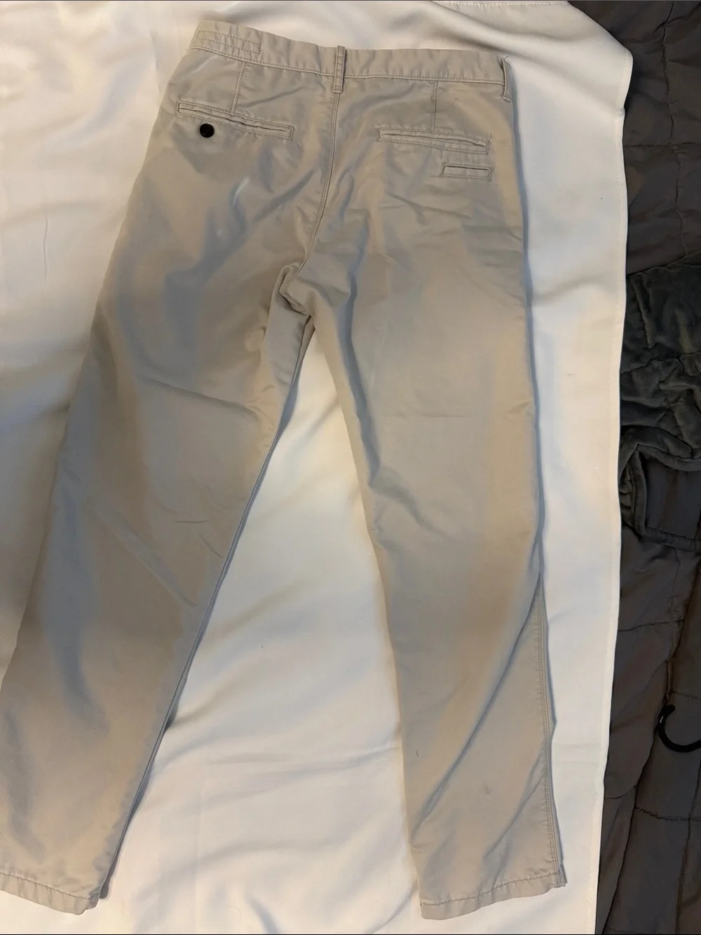 Men's Slim Chinos in Light Taupe